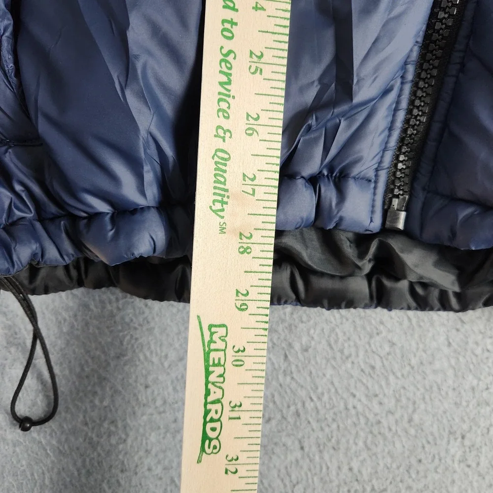 The North Face Puffer Jacket Mens 2XL Blue Quilted Warmth Classic Fit Full Zip